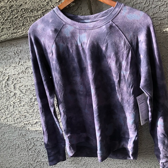 NWT Athleta mindset print sweatshirt purple tie dye size S - Picture 11 of 11